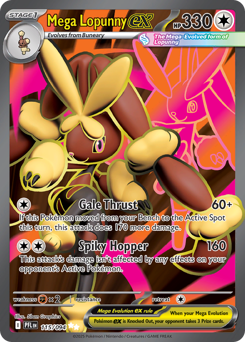 Mega Lopunny ex #115 Mega Lopunny ex - Phantasmal Flames - #115 - Pokemon TCG card