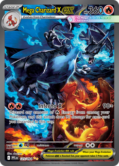 Mega Charizard X ex #125 Mega Charizard X ex - Phantasmal Flames - #125 - Pokemon TCG card