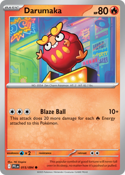 Darumaka #15 Darumaka - Phantasmal Flames - #15 - Pokemon TCG card