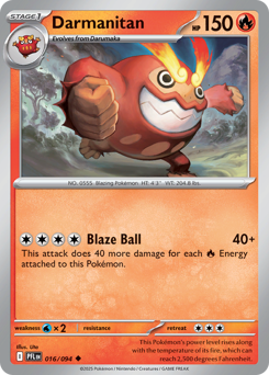 Darmanitan - Phantasmal Flames - #16 - Pokemon TCG card