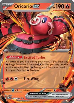 Oricorio ex #18 Oricorio ex - Phantasmal Flames - #18 - Pokemon TCG card