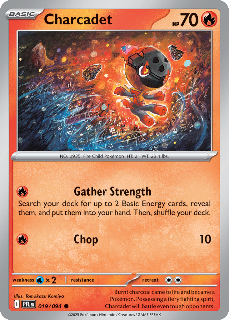 Charcadet - Phantasmal Flames - #19 - Pokemon TCG card
