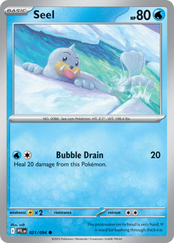 Seel - Phantasmal Flames - #21 - Pokemon TCG card