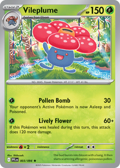 Vileplume #3 Vileplume - Phantasmal Flames - #3 - Pokemon TCG card