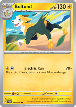 Boltund #31 Boltund - Phantasmal Flames - #31 - Pokemon TCG card