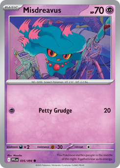 Misdreavus #35 Misdreavus - Phantasmal Flames - #35 - Pokemon TCG card