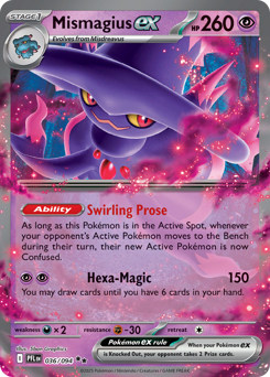 Mismagius ex - Phantasmal Flames - #36 - Pokemon TCG card