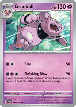 Granbull - Phantasmal Flames - #38 - Pokemon TCG card