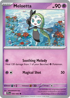 Meloetta #40 Meloetta - Phantasmal Flames - #40 - Pokemon TCG card