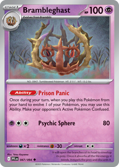 Brambleghast - Phantasmal Flames - #47 - Pokemon TCG card