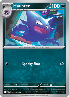 Haunter - Phantasmal Flames - #55 - Pokemon TCG card
