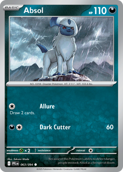Absol #63 Absol - Phantasmal Flames - #63 - Pokemon TCG card