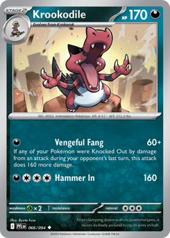 Krookodile #66 Krookodile - Phantasmal Flames - #66 - Pokemon TCG card