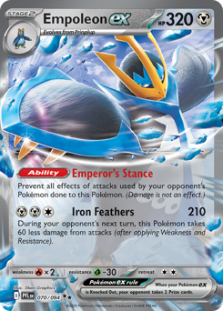 Empoleon ex - Phantasmal Flames - #70 - Pokemon TCG card