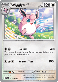 Wigglytuff - Phantasmal Flames - #77 - Pokemon TCG card