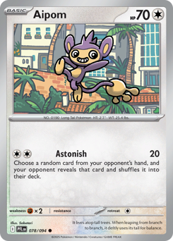 Aipom - Phantasmal Flames - #78 - Pokemon TCG card