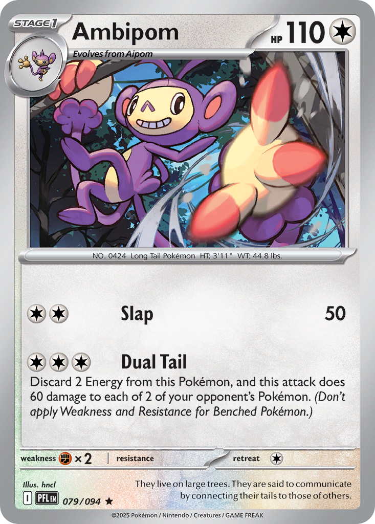 Ambipom - Phantasmal Flames - #79 - Pokemon TCG card
