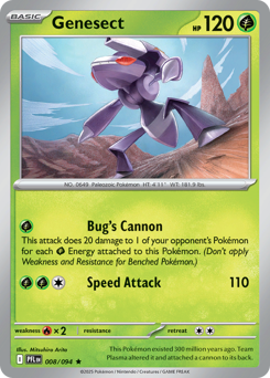 Genesect - Phantasmal Flames - #8 - Pokemon TCG card