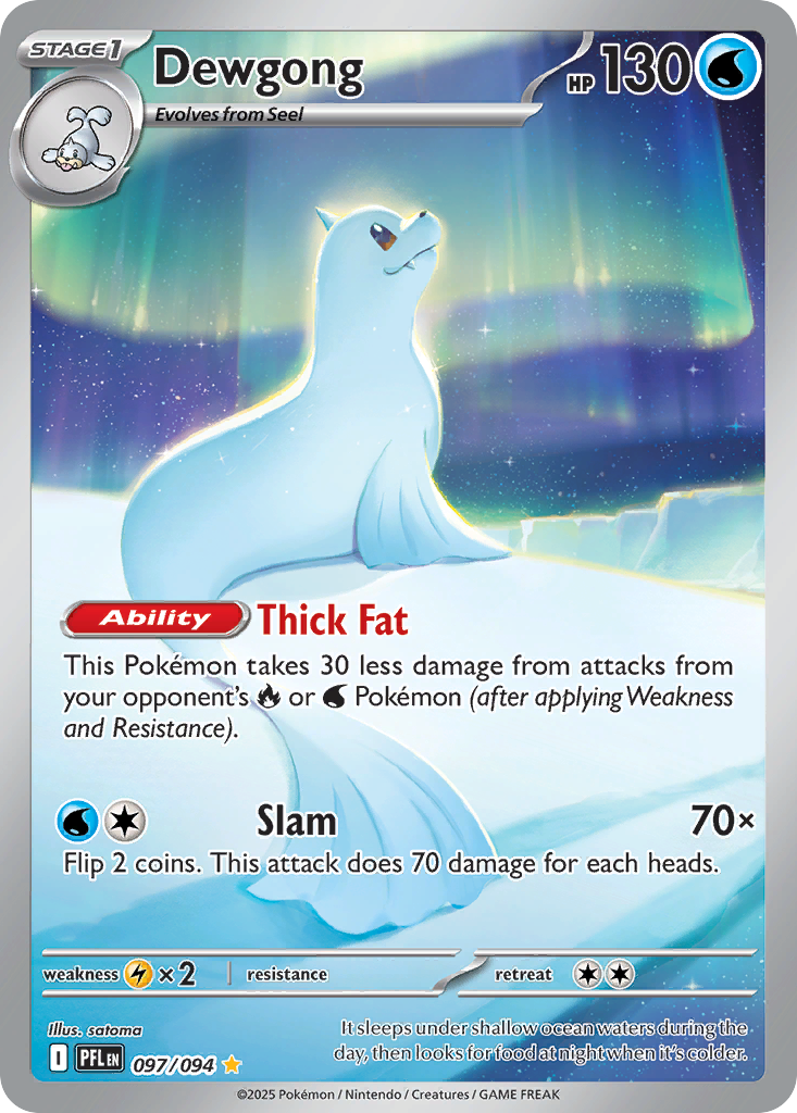 Dewgong - Phantasmal Flames - #97 - Pokemon TCG card