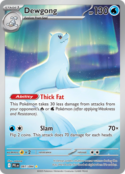 Dewgong #97 Dewgong - Phantasmal Flames - #97 - Pokemon TCG card