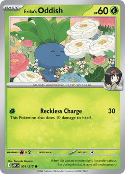 Erika's Oddish #1 Erika's Oddish - Ascended Heroes - #1 - Pokemon TCG card