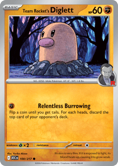 Team Rocket's Diglett - Ascended Heroes - #100 - Pokemon TCG card