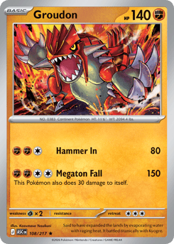 Groudon #108 Groudon - Ascended Heroes - #108 - Pokemon TCG card