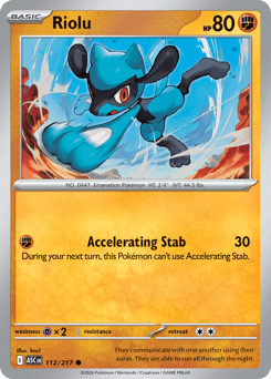 Riolu #112 Riolu - Ascended Heroes - #112 - Pokemon TCG card