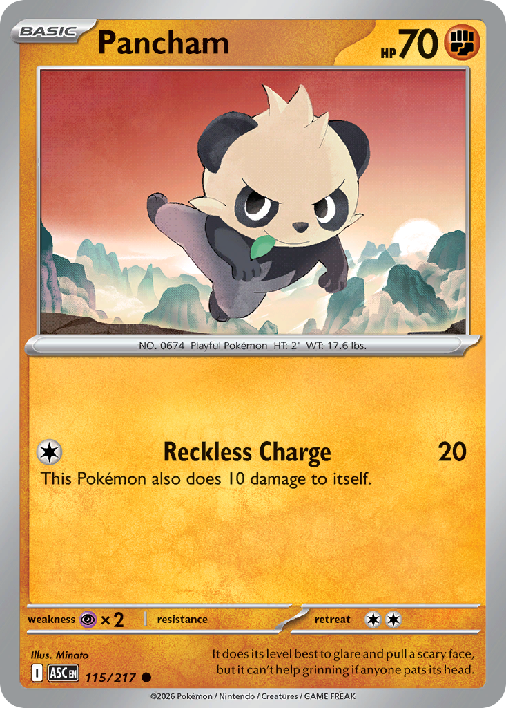 Pancham - Ascended Heroes - #115 - Pokemon TCG card
