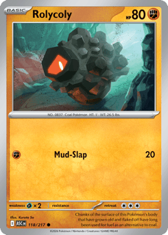 Rolycoly - Ascended Heroes - #118 - Pokemon TCG card