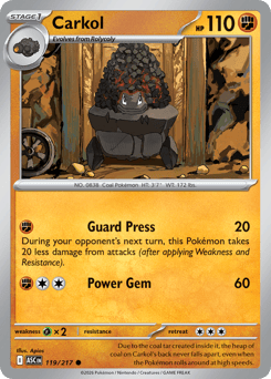 Carkol #119 Carkol - Ascended Heroes - #119 - Pokemon TCG card