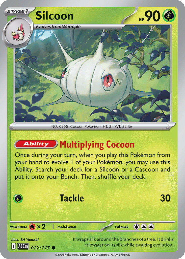 Silcoon - Ascended Heroes - #12 - Pokemon TCG card