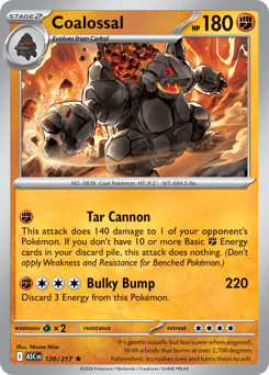 Coalossal - Ascended Heroes - #120 - Pokemon TCG card