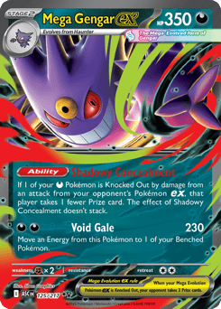 Mega Gengar ex #125 Mega Gengar ex - Ascended Heroes - #125 - Pokemon TCG card