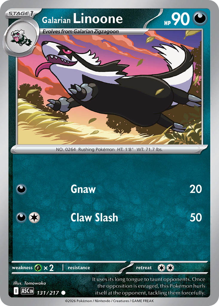 Galarian Linoone - Ascended Heroes - #131 - Pokemon TCG card