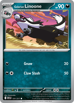 Galarian Linoone - Ascended Heroes - #131 - Pokemon TCG card