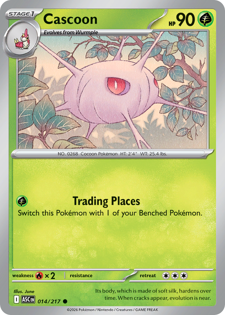 Cascoon - Ascended Heroes - #14 - Pokemon TCG card