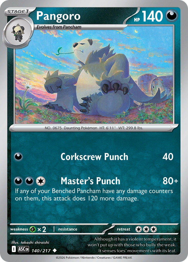 Pangoro - Ascended Heroes - #140 - Pokemon TCG card