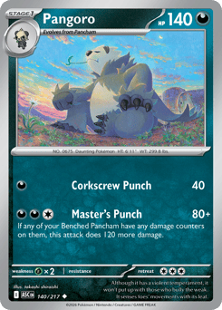 Pangoro - Ascended Heroes - #140 - Pokemon TCG card