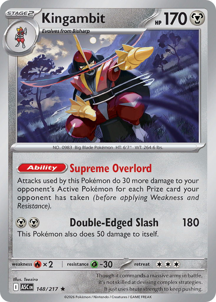 Kingambit - Ascended Heroes - #148 - Pokemon TCG card