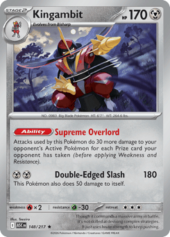 Kingambit - Ascended Heroes - #148 - Pokemon TCG card