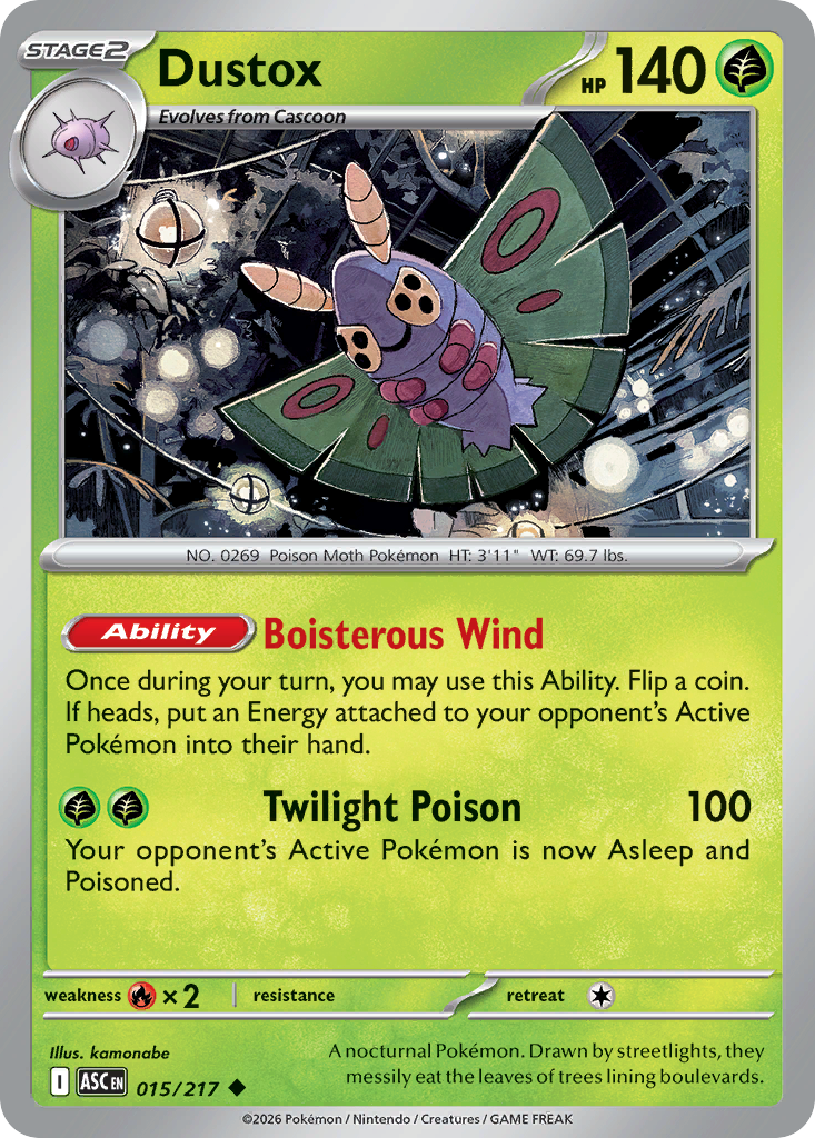 Dustox - Ascended Heroes - #15 - Pokemon TCG card