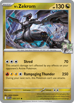 N's Zekrom - Ascended Heroes - #155 - Pokemon TCG card