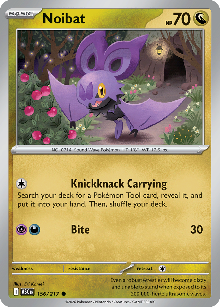 Noibat - Ascended Heroes - #156 - Pokemon TCG card