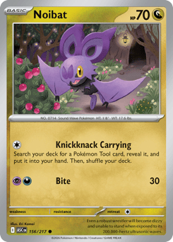 Noibat #156 Noibat - Ascended Heroes - #156 - Pokemon TCG card