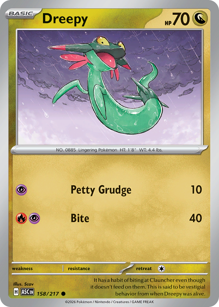 Dreepy - Ascended Heroes - #158 - Pokemon TCG card