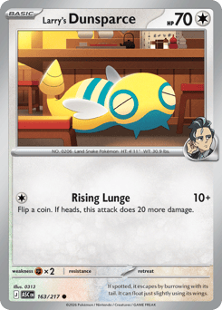 Larry's Dunsparce - Ascended Heroes - #163 - Pokemon TCG card