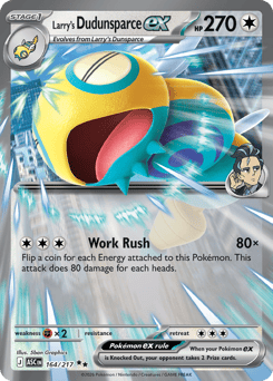 Larry's Dudunsparce ex - Ascended Heroes - #164 - Pokemon TCG card