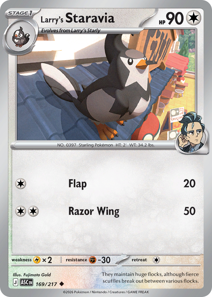 Larry's Staravia - Ascended Heroes - #169 - Pokemon TCG card