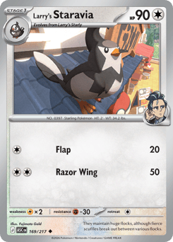 Larry's Staravia - Ascended Heroes - #169 - Pokemon TCG card